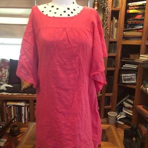 2for$15 OLD NAVY PINK LINEN CAFTAN DRESS SIZE S!